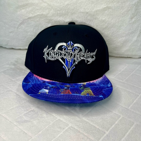 Disney Other - DISNEY KINGDOM HEARTS BLACK SNAPBACK CAP WITH AN EMBROIDERED LOGO NWT